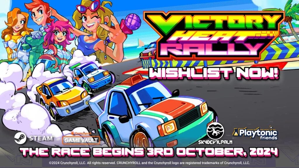 Der Retro-Arcade-Racer Victory Heat Rally kommt bald über Crunchyroll auf Mobilgeräten!