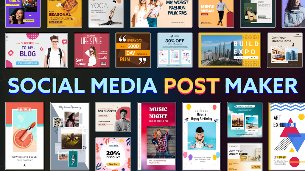 Social Media Post Maker Capture d’écran 1