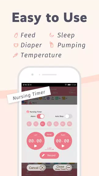 PiyoLog: Newborn Baby Tracker Captura de tela 2