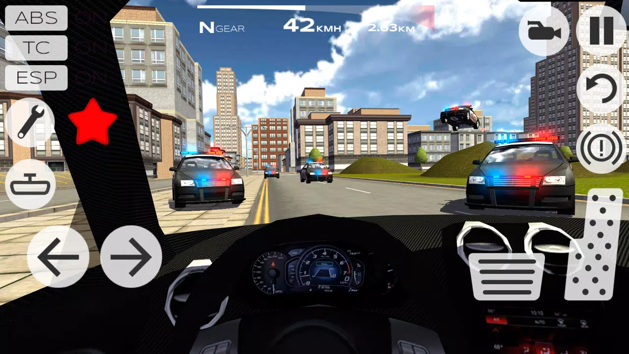 Extreme Car Driving Racing 3D Captura de pantalla 2