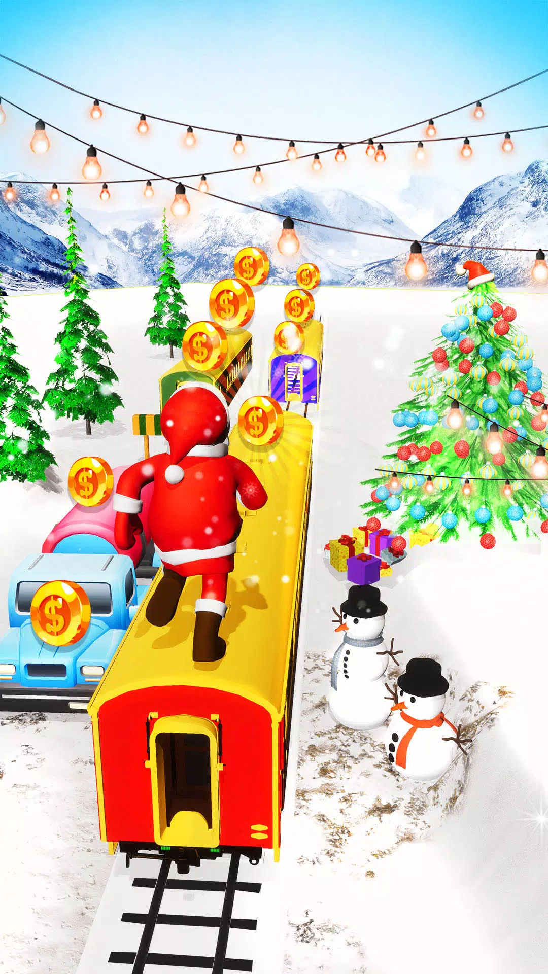 Xmas Santa Surfer Running Game 스크린샷 3