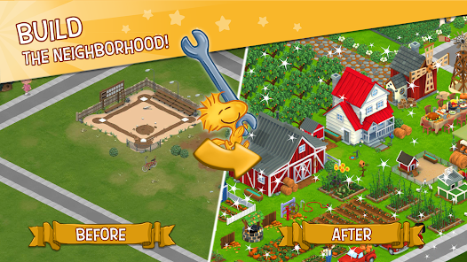 Snoopy&Town Tale CityBuilder Скриншот 2