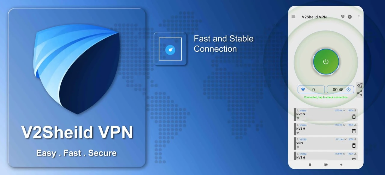 V2shield VPN: fast & private Скриншот 2