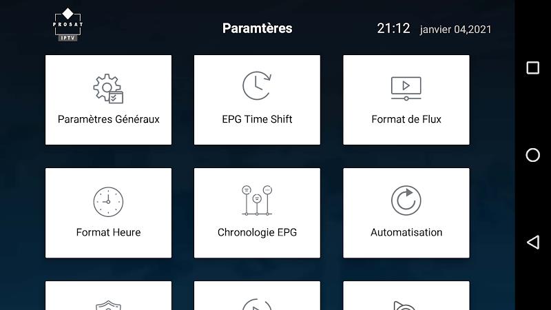 Prosat IPTV Player Capture d'écran 2