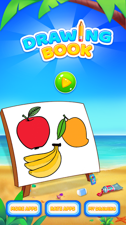 Fruits Coloring Book & Drawing Captura de pantalla 1