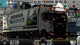 Euro Truck Driving Games 3D Captura de pantalla 4