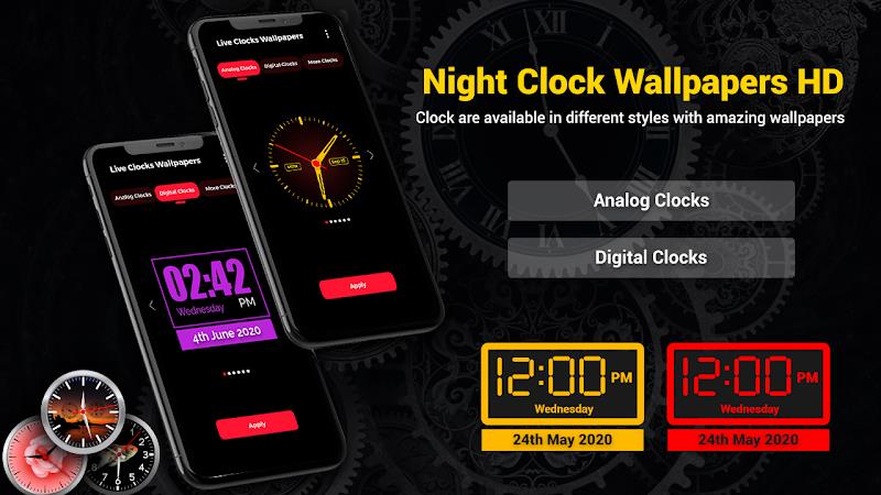 Smart Digital Clock Wallpapers Captura de pantalla 2