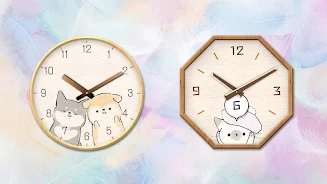 Analog clock widget ANIMALLIFE Скриншот 1