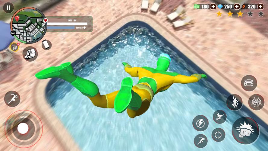 Super Rope Hero: Crime City Screenshot 1
