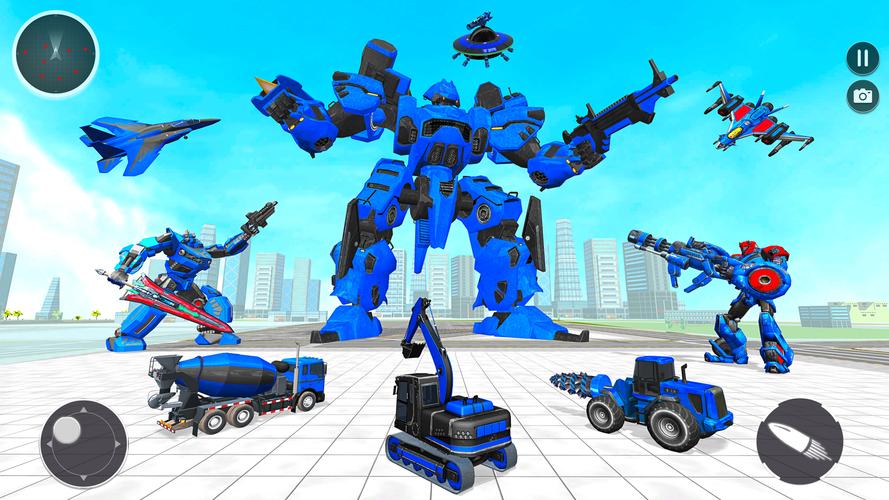 Mech Robot Transforming Game Captura de pantalla 1