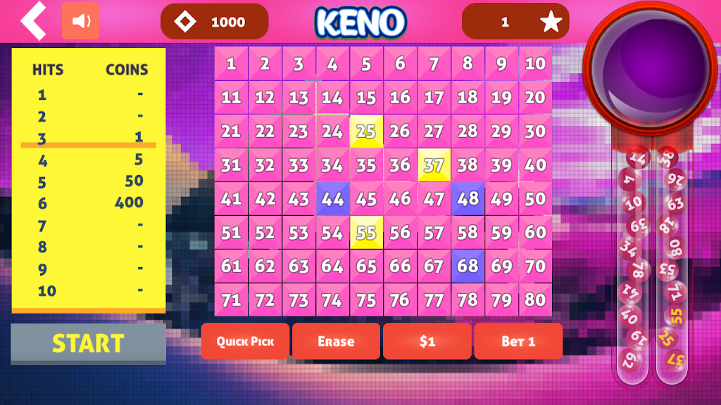 Cleo Keno - Free Keno Game Capture d’écran 2