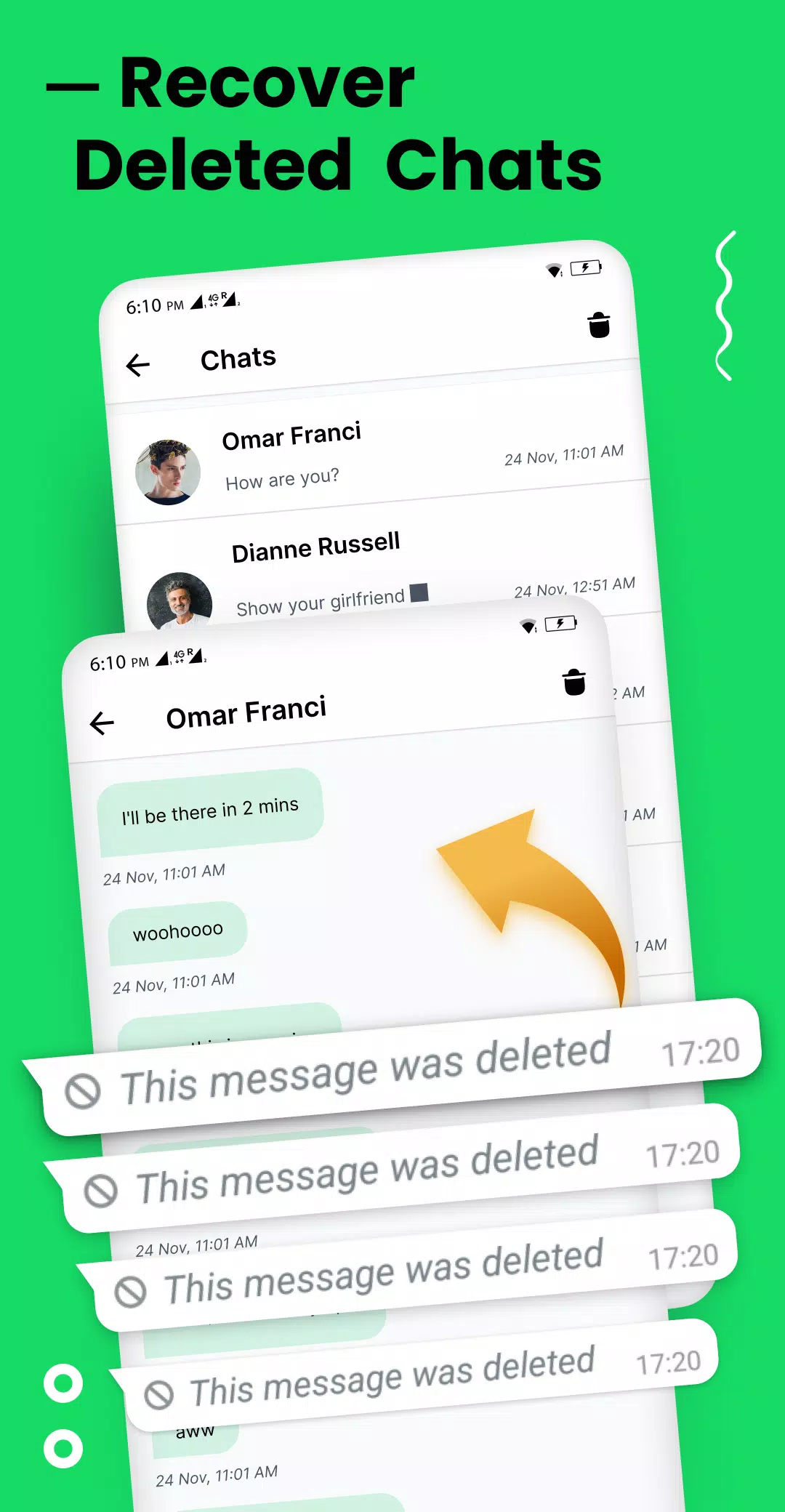 Delete Messages Recovery Скриншот 2
