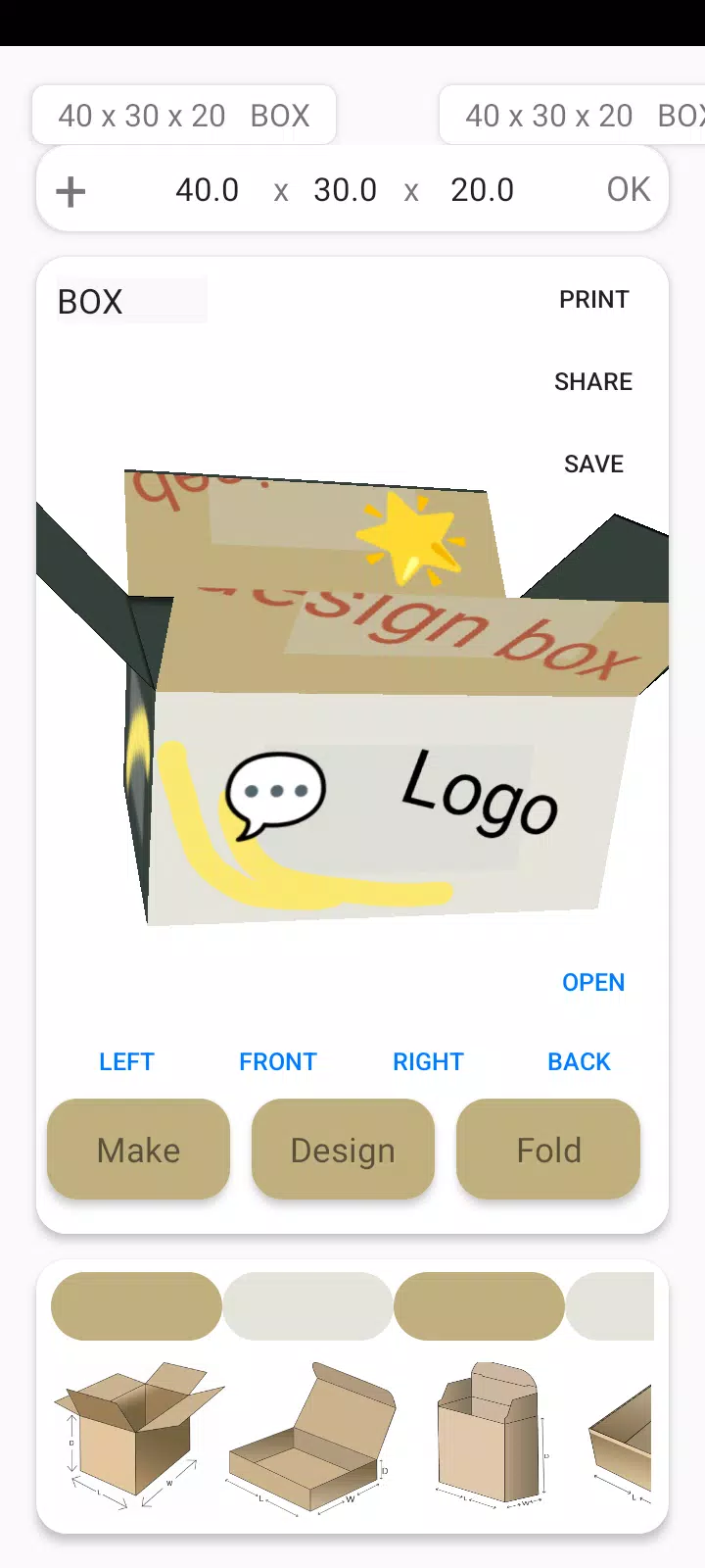 Box Maker Template Creator Pro Screenshot 4