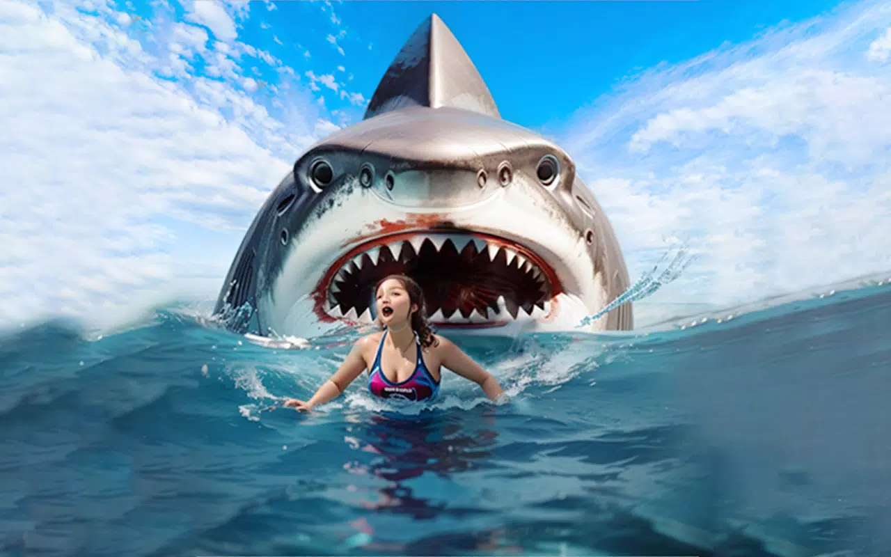Angry Shark Attack Shark Game Скриншот 3