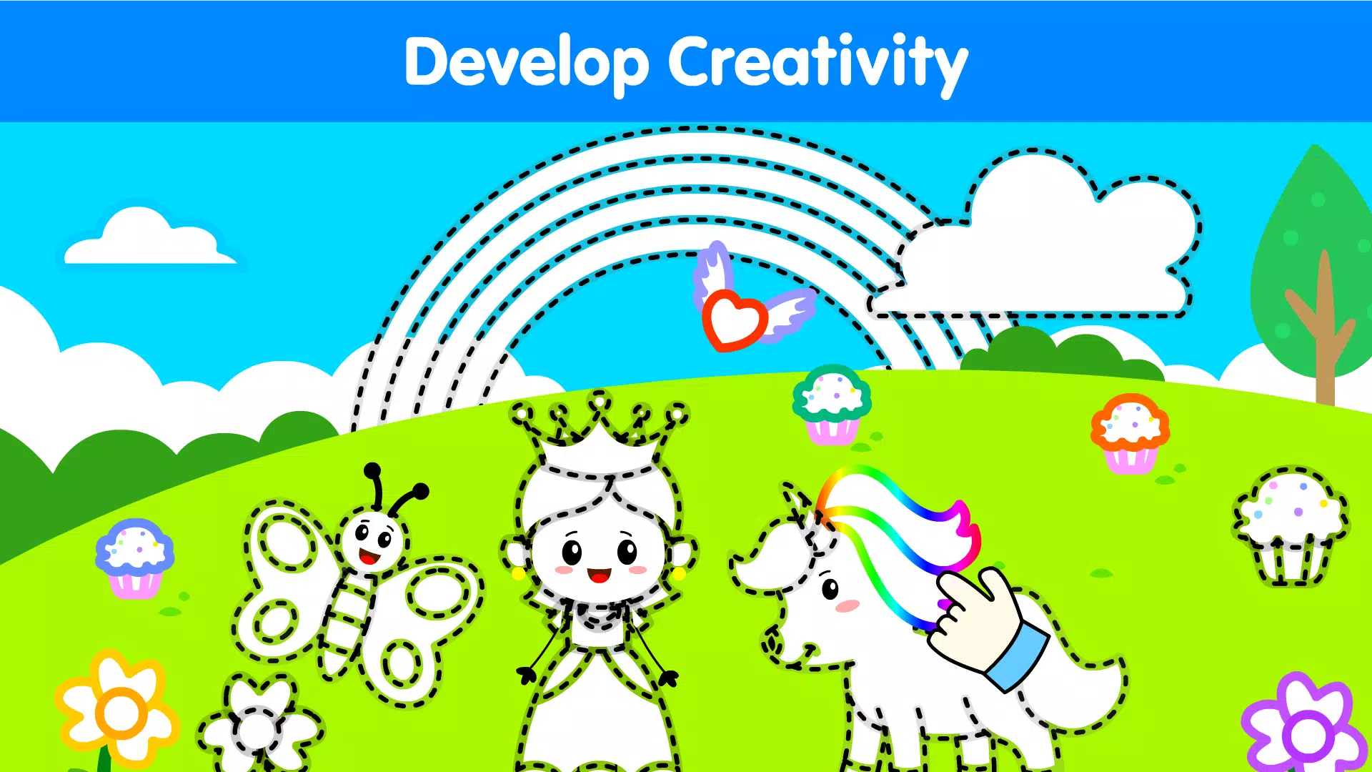 Kids Drawing & Coloring Book Capture d’écran 4
