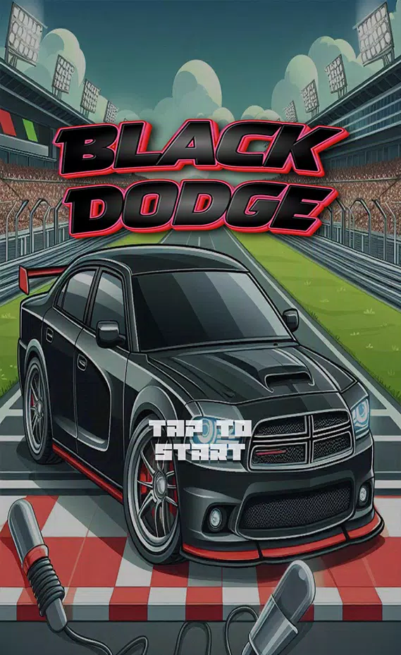 Black Dodge Car Game Captura de pantalla 1