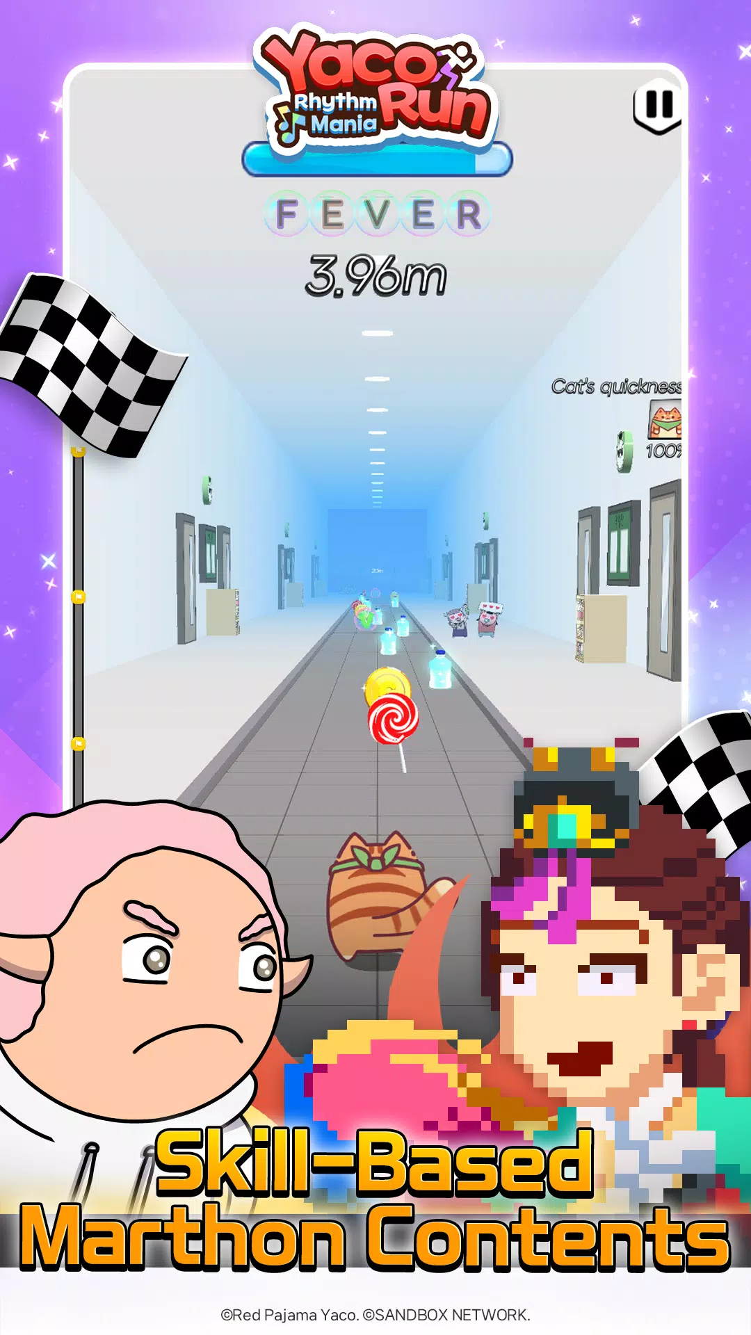 Yaco Run Rhythm - Cat SnackBar应用截图第4张