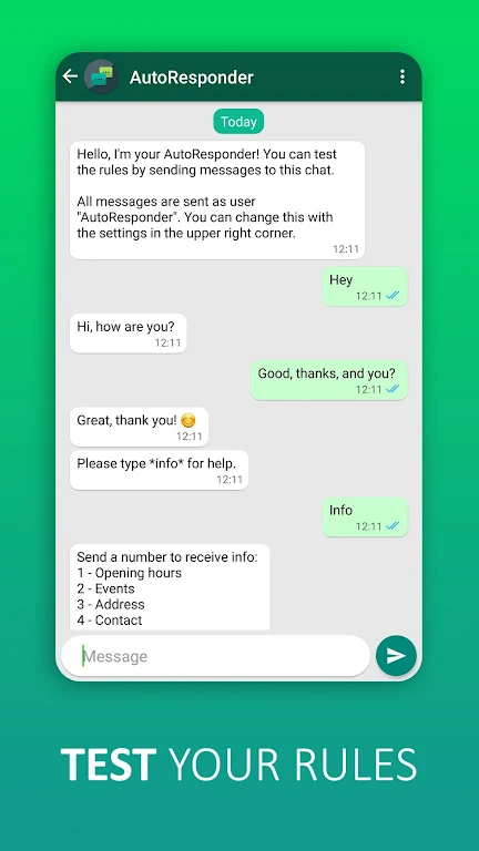 AutoResponder for WhatsApp スクリーンショット 2