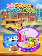 School Lunch Food - Lunch Box 스크린샷 2