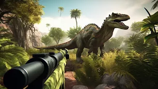 Angry Dinosaur Shooting Game Captura de tela 1