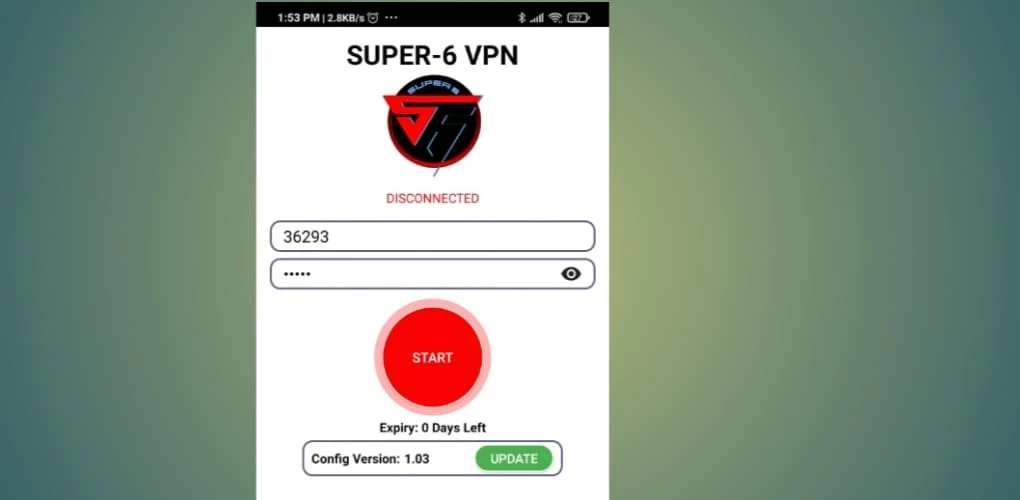 SUPER 6 VPN Captura de pantalla 1