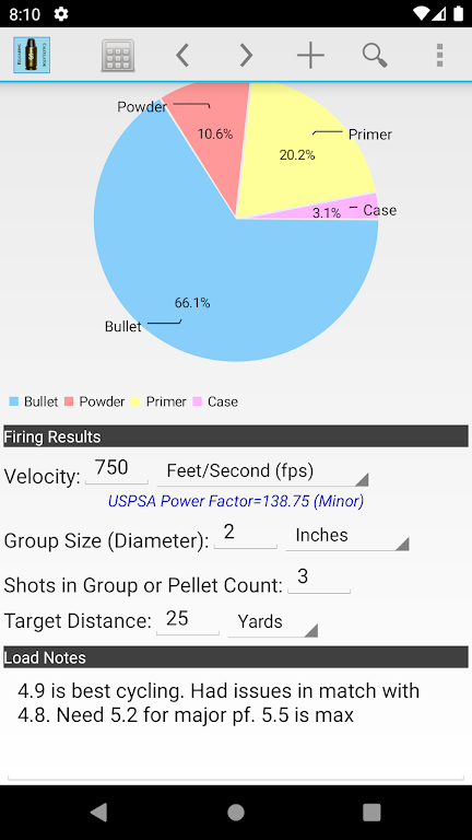 Reloading Calculator - Ammo應用截圖第3張