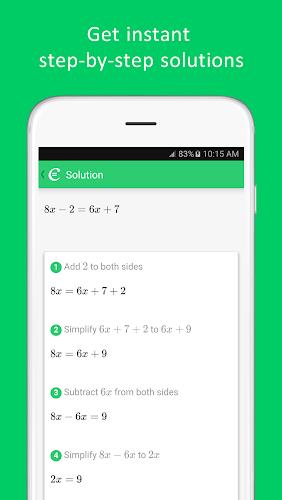 Cymath - Math Problem Solver Captura de tela 2
