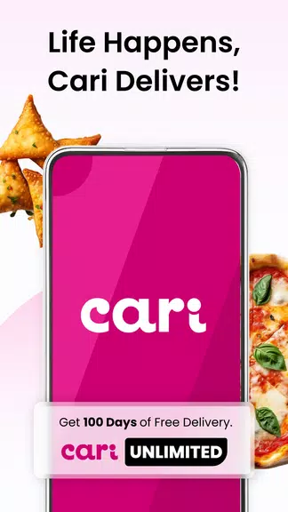 Cari: The best food delivered スクリーンショット 1