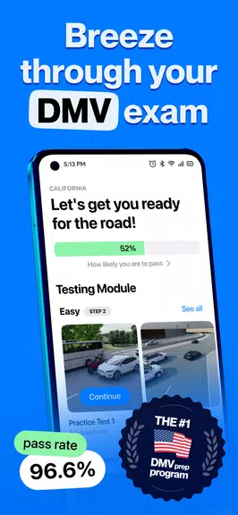 DMV Permit Practice Test Genie 스크린샷 1