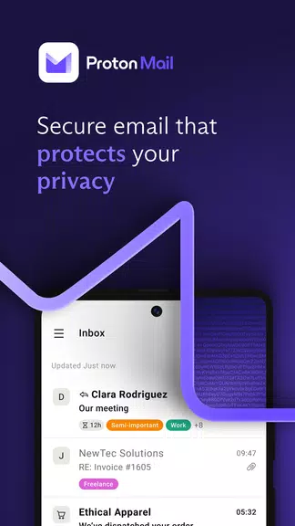 Proton Mail criptografado Captura de tela 1