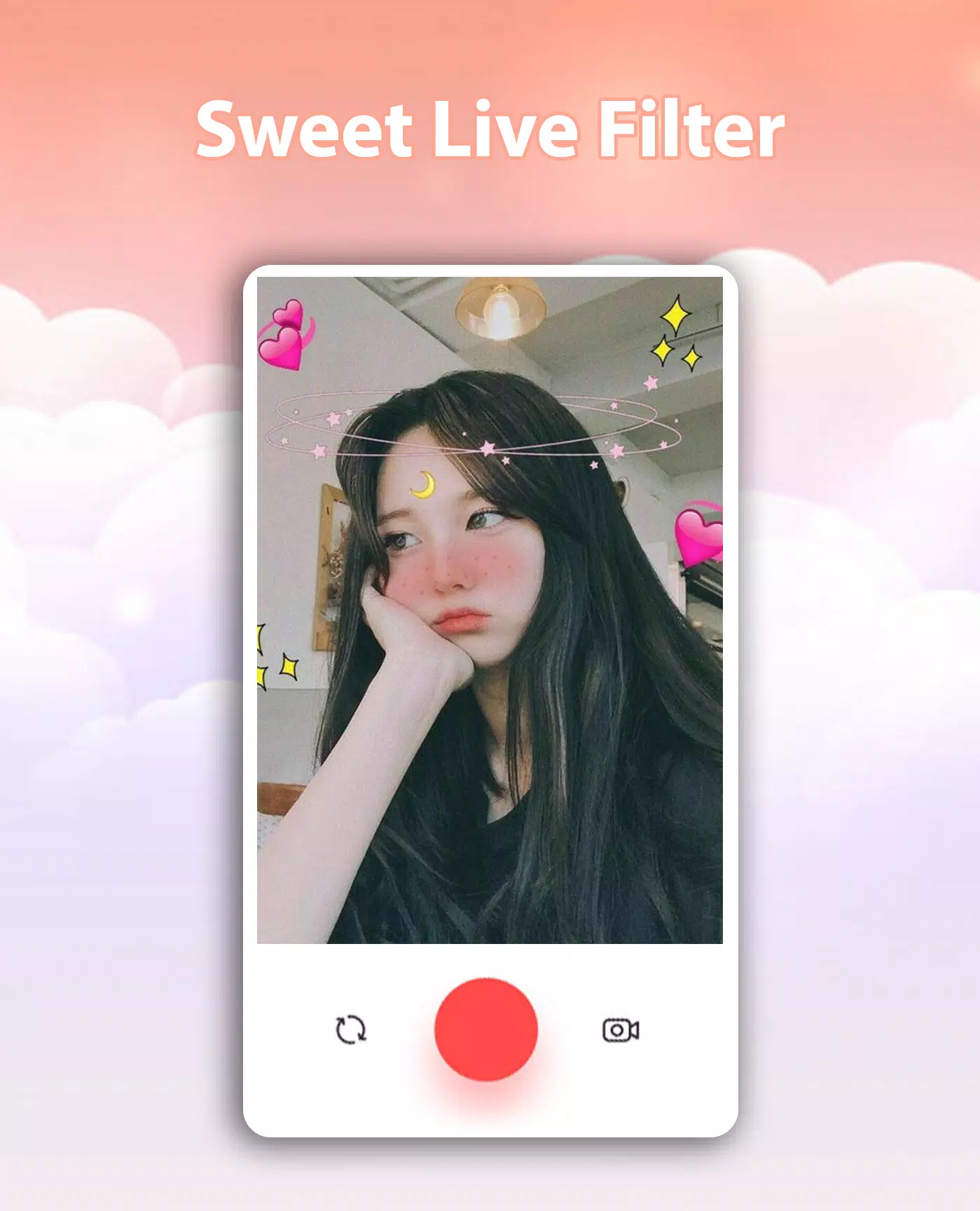 Sweet Live Filter Face Camera स्क्रीनशॉट 2