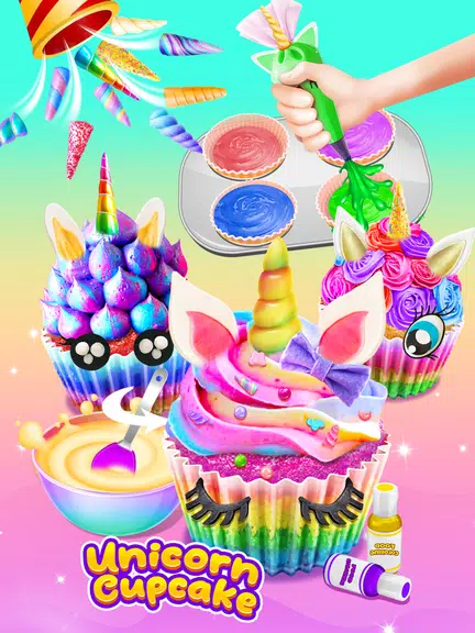 Cupcake Maker: Unicorn Cupcake 스크린샷 3