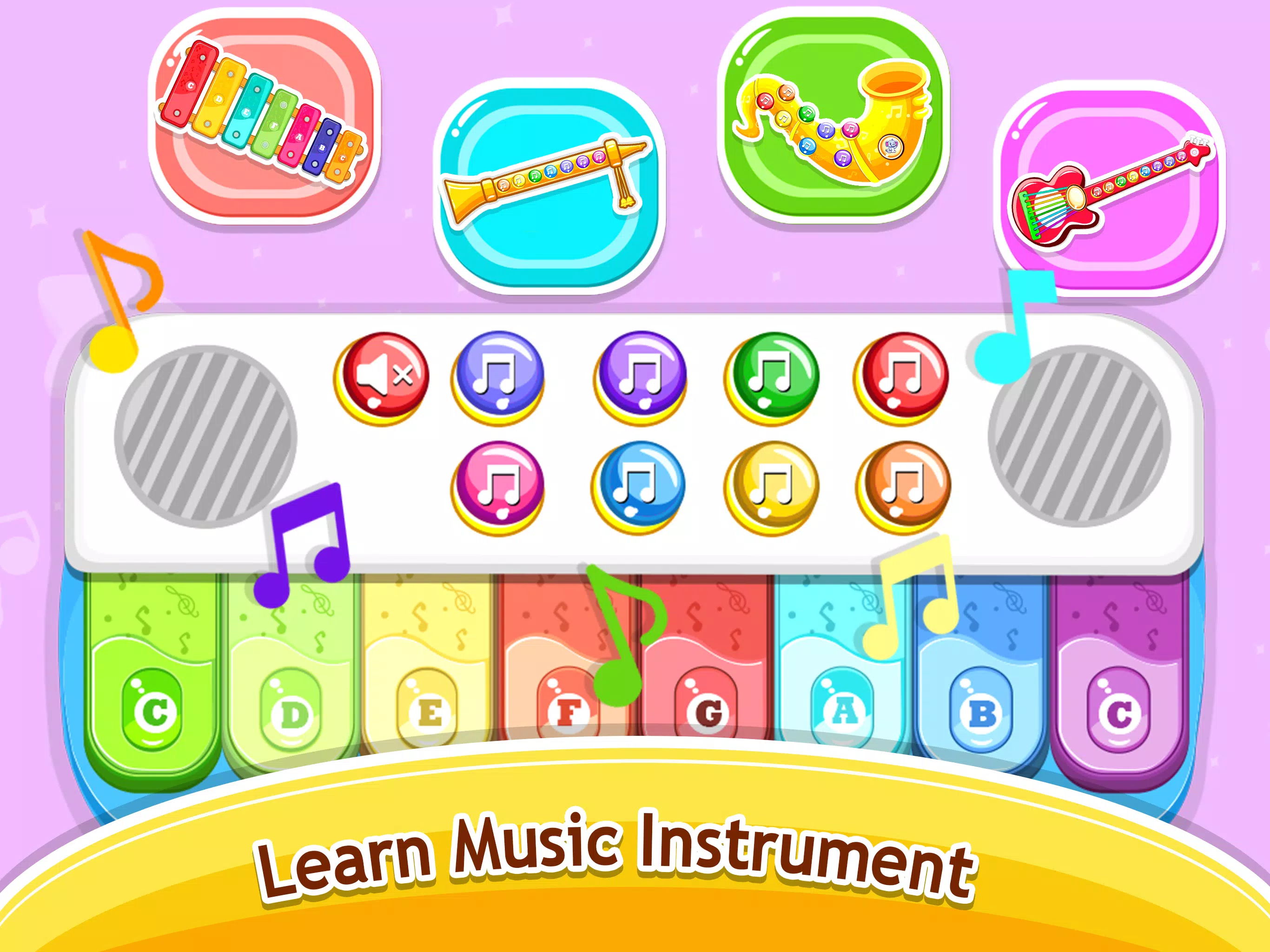 Kids Music piano - games Capture d’écran 4