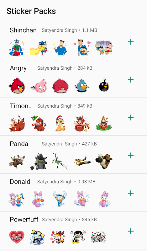 Cartoon Stickers for Whatsapp 스크린샷 2