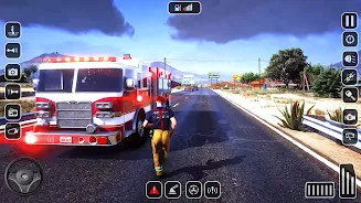 Fire Truck Game:US Firefighter Captura de tela 2