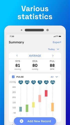 Blood Pressure Monitor App Screenshot 2