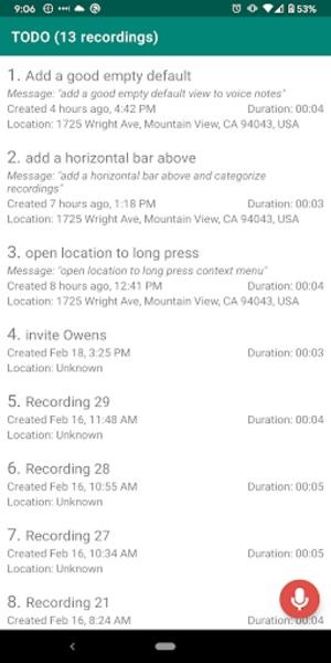 VoiceNotes Captura de pantalla 2