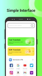 100+ browser & translator VPN Captura de pantalla 1