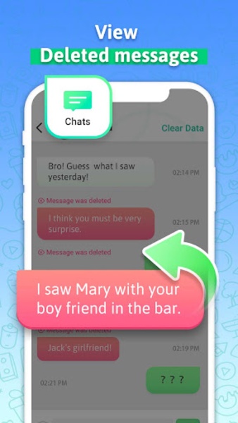 Recover Deleted Messages - WA Скриншот 2