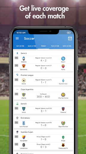 Live score hunter-football live&sports live Capture d'écran 3