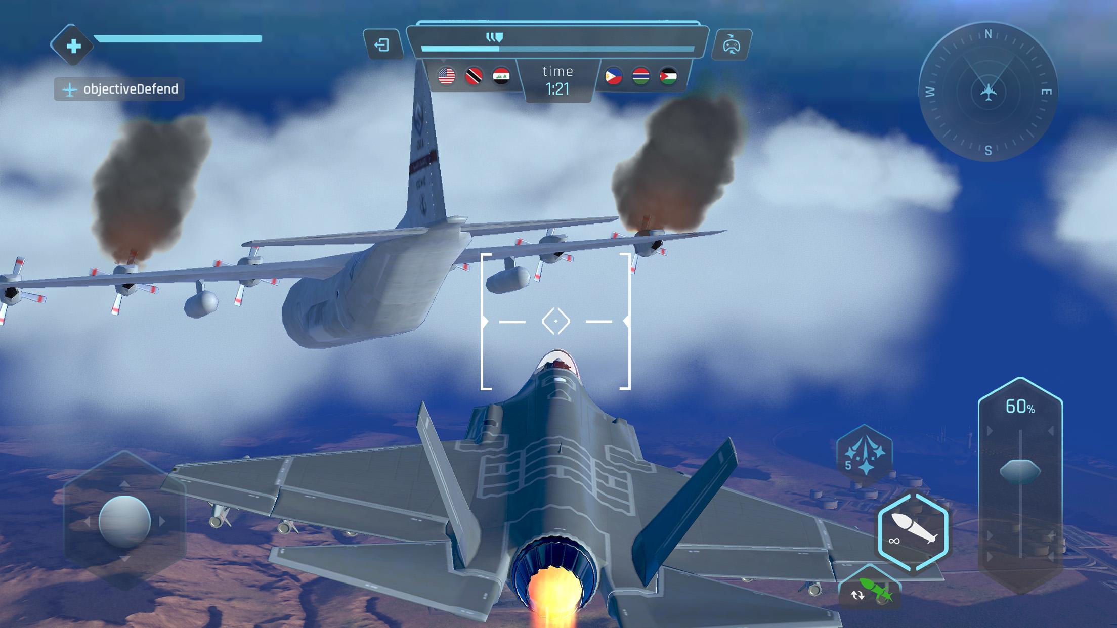 空の戦士：戦闘機での戦闘ゲーム スクリーンショット 4