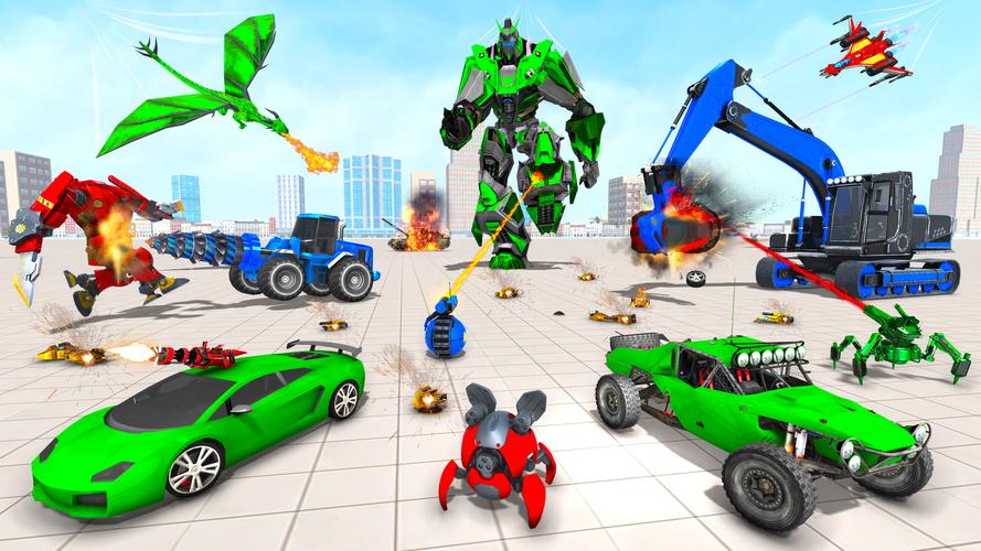 Mech Robot Transforming Game Captura de pantalla 2