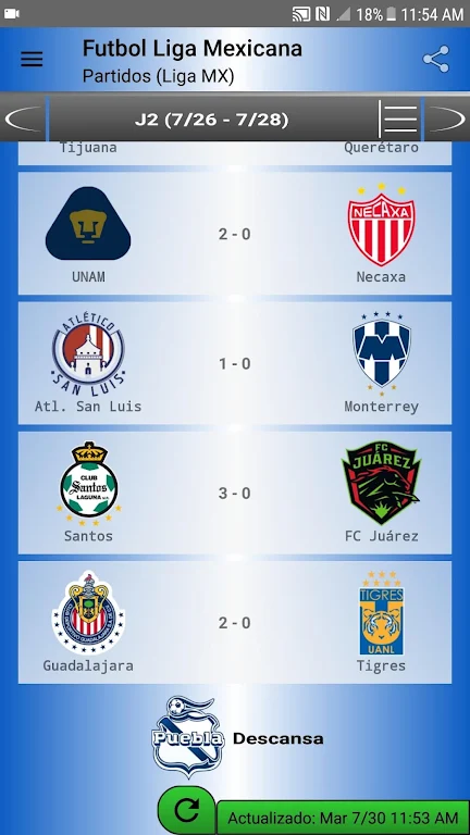 SoccerLair Mexican Leagues Скриншот 3