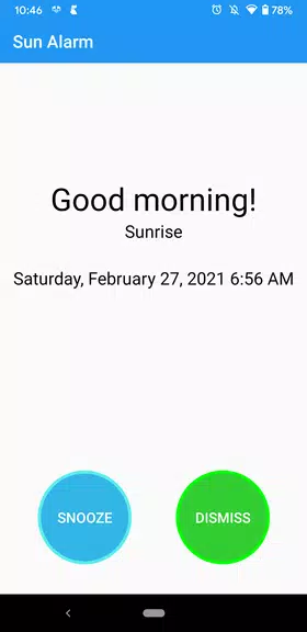 Sun Alarm Captura de pantalla 4