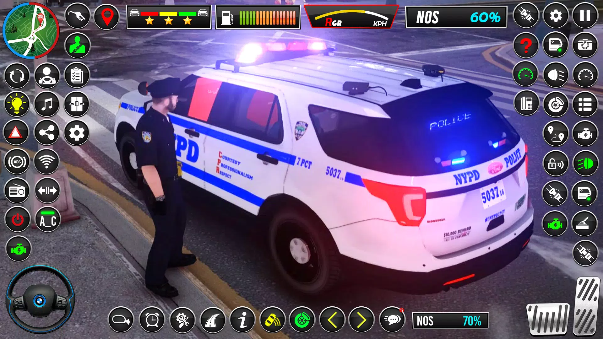 US Police Car Chase Car Game Скриншот 2