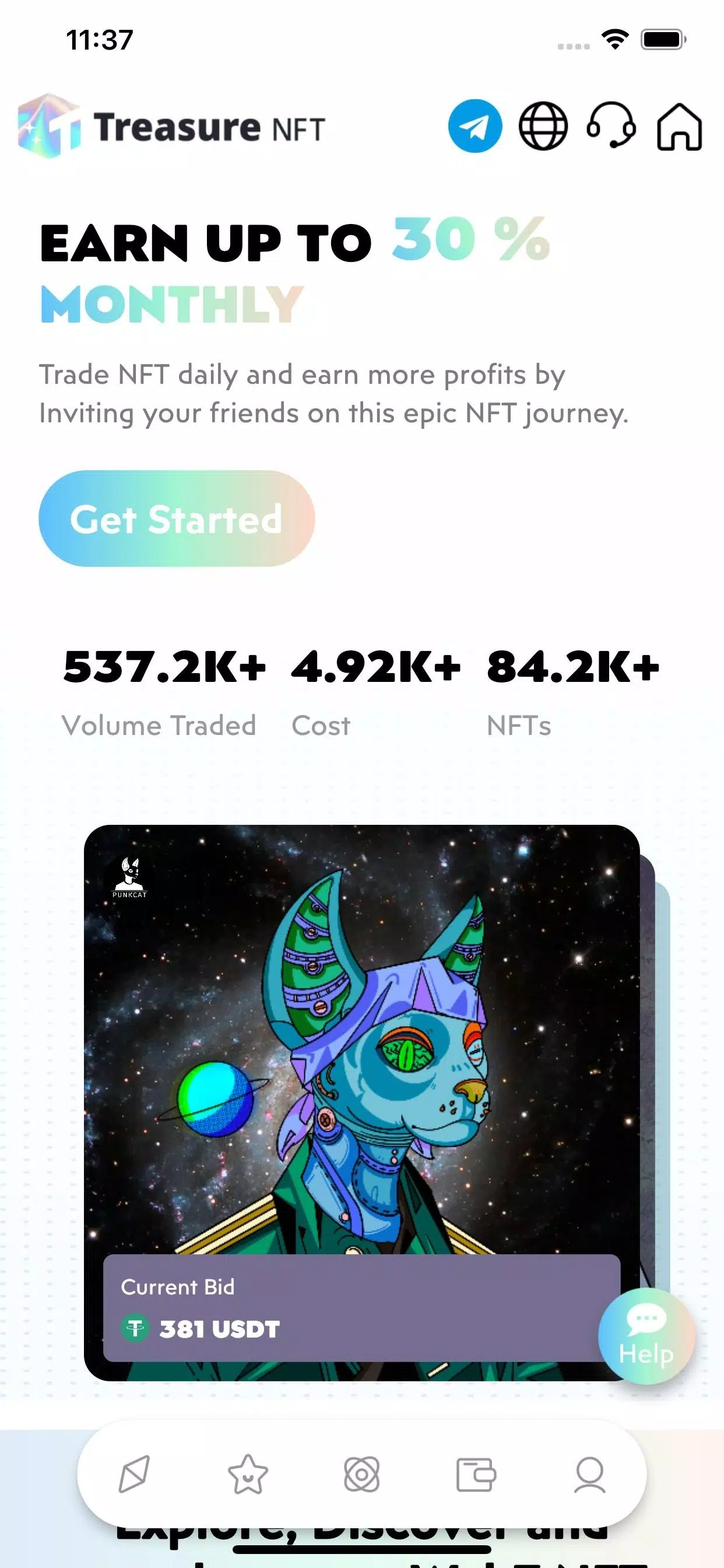 TreasureNFT Screenshot 1