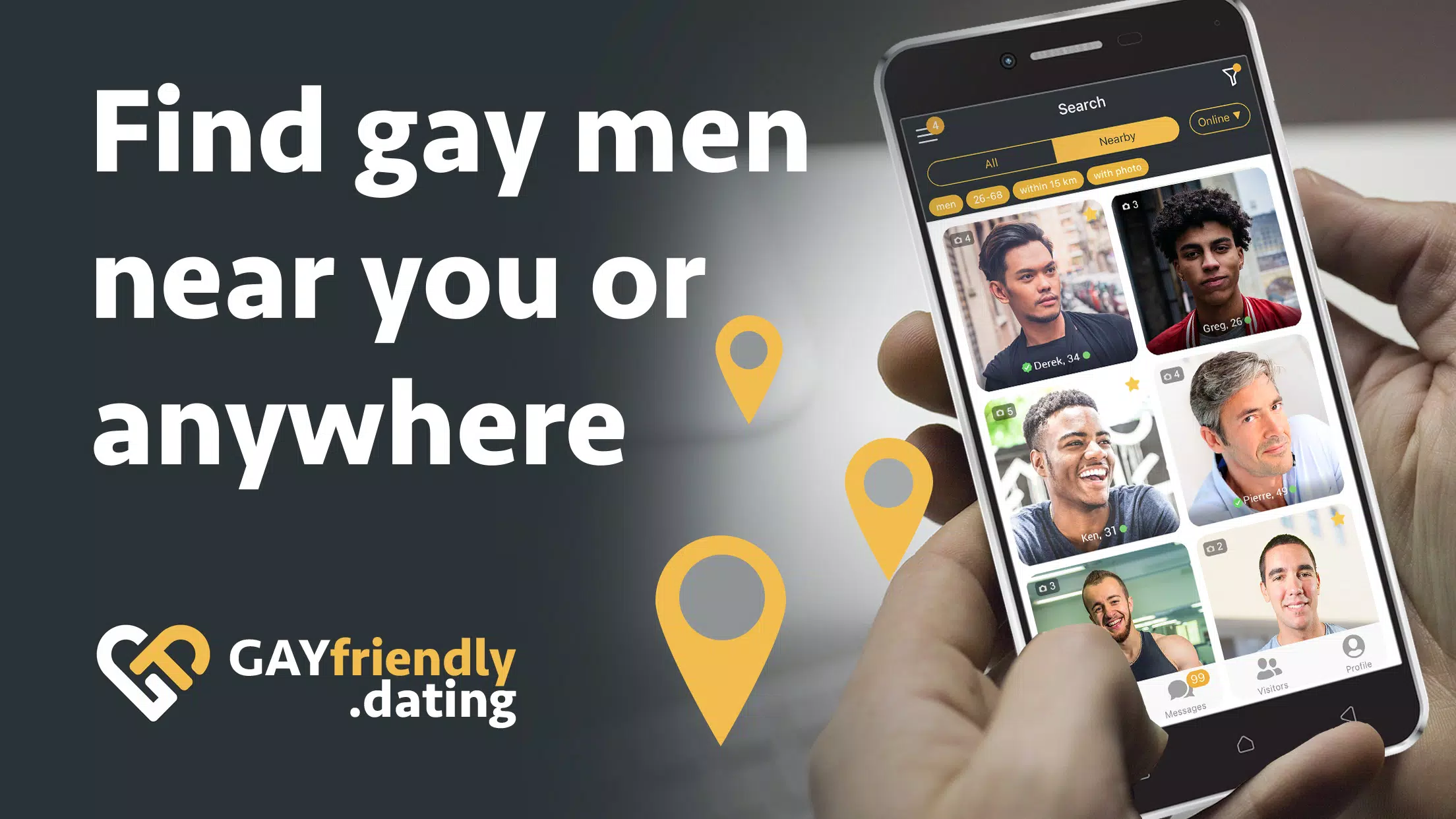 Gay guys chat & dating app应用截图第2张