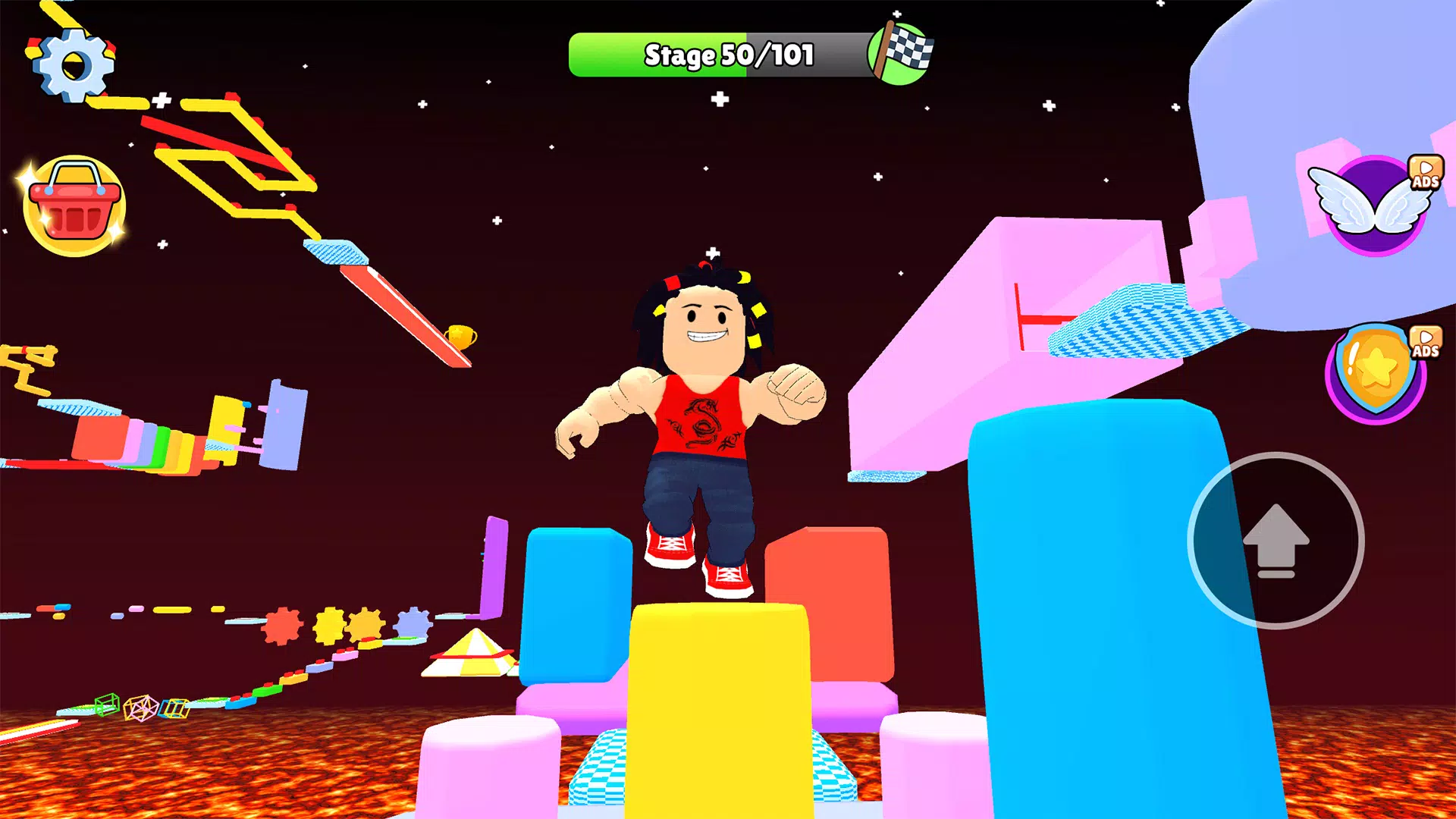 Parkour Adventure Jump Up Game Screenshot 3