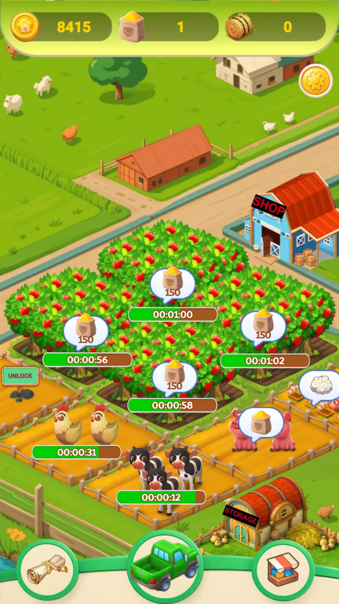 Cozy Town: Farms & Trucks应用截图第2张