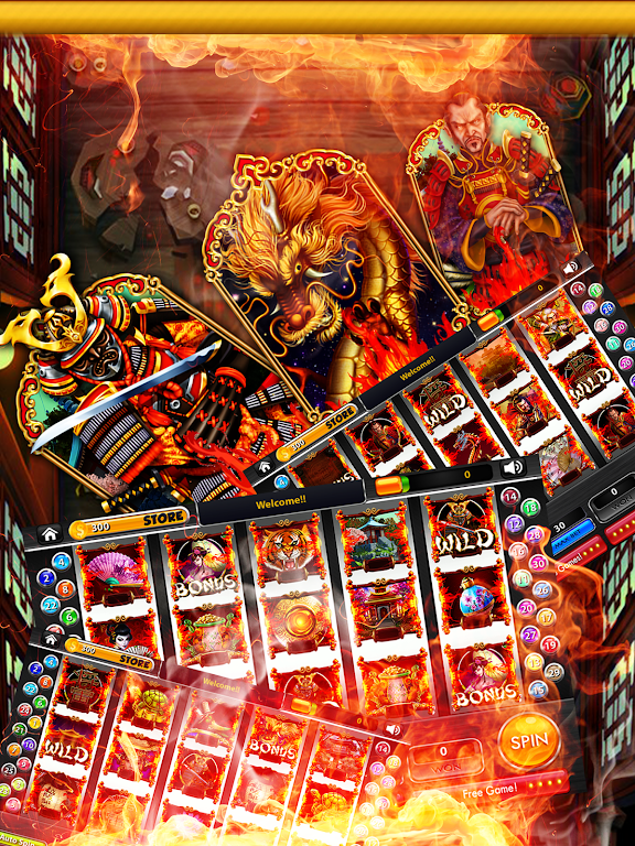 Blazing Samurai Slots – Free スクリーンショット 1